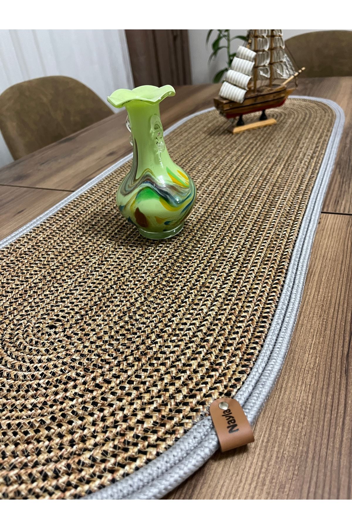 35x100 Runner Hasır Amerikan Servis ,yemek ,servisi , Çeyizlik, Hediyelik , Sunumluk