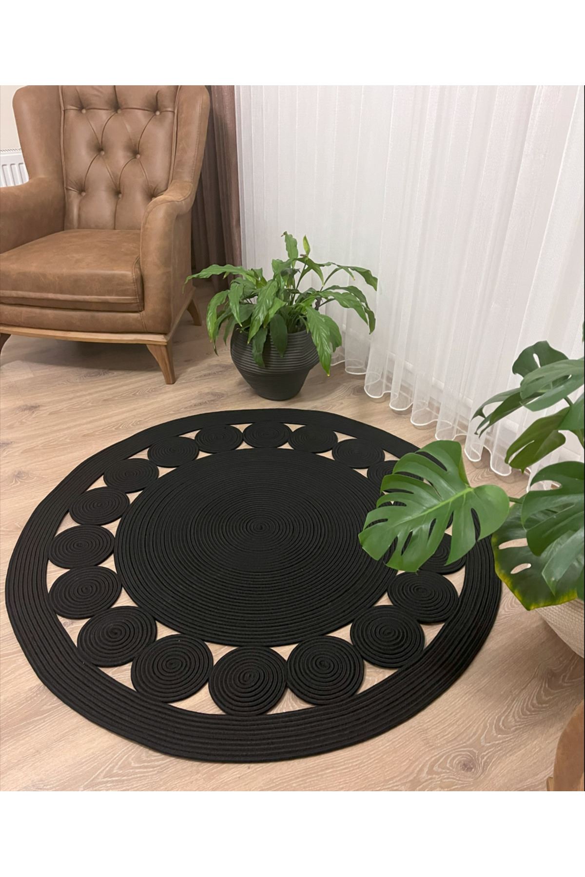 Hasır /jüt. Desenli, Dekoratif, Kilim, Salon,mutfak Halısı. Çeyizlik, Hediyelik, Siyahpapatya