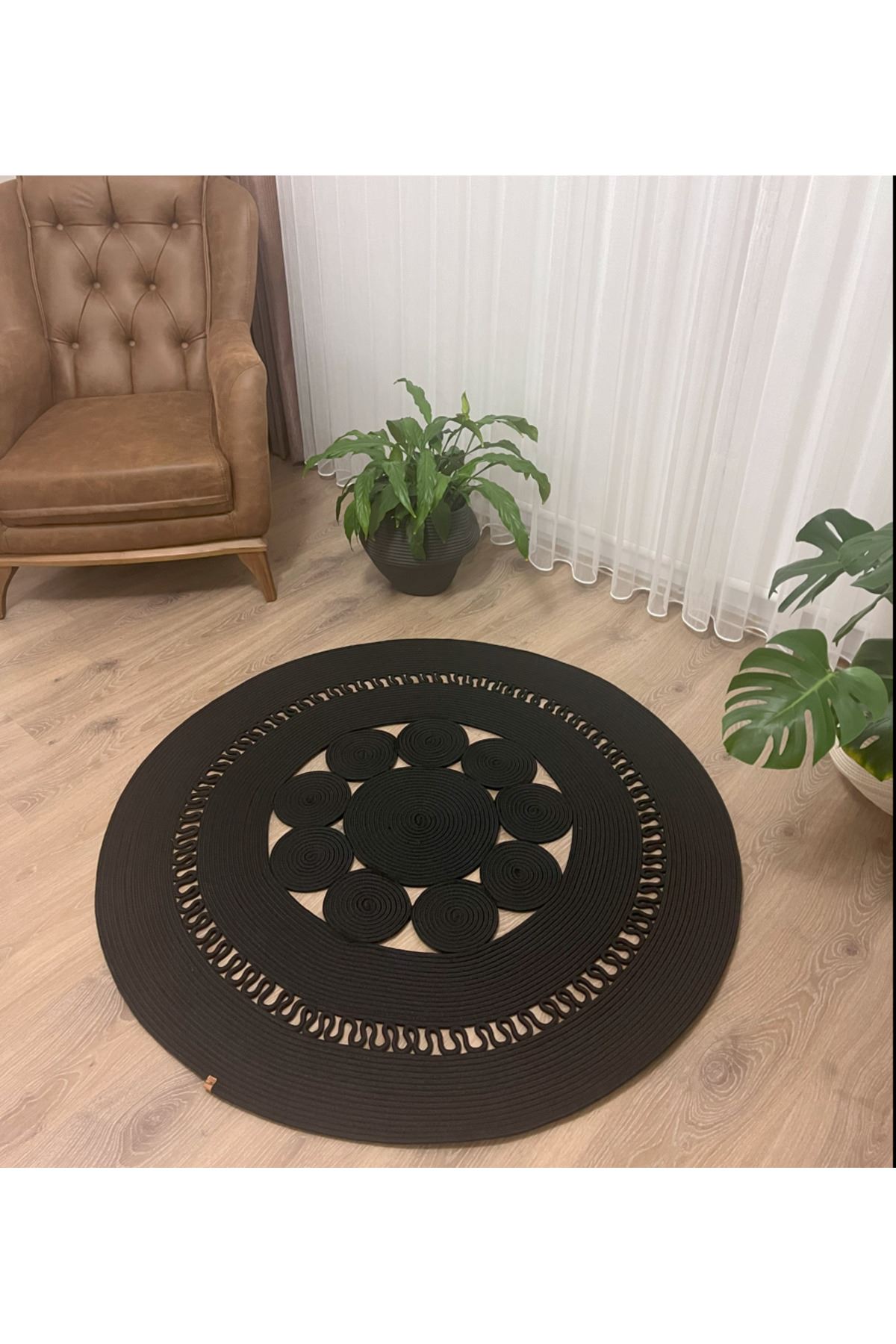 Modern, Hasır /Jüt. Desenli, Dekoratif, Kilim, Salon,mutfak Halısı. Çeyizlik, Hediyelik, siyahşerdüz