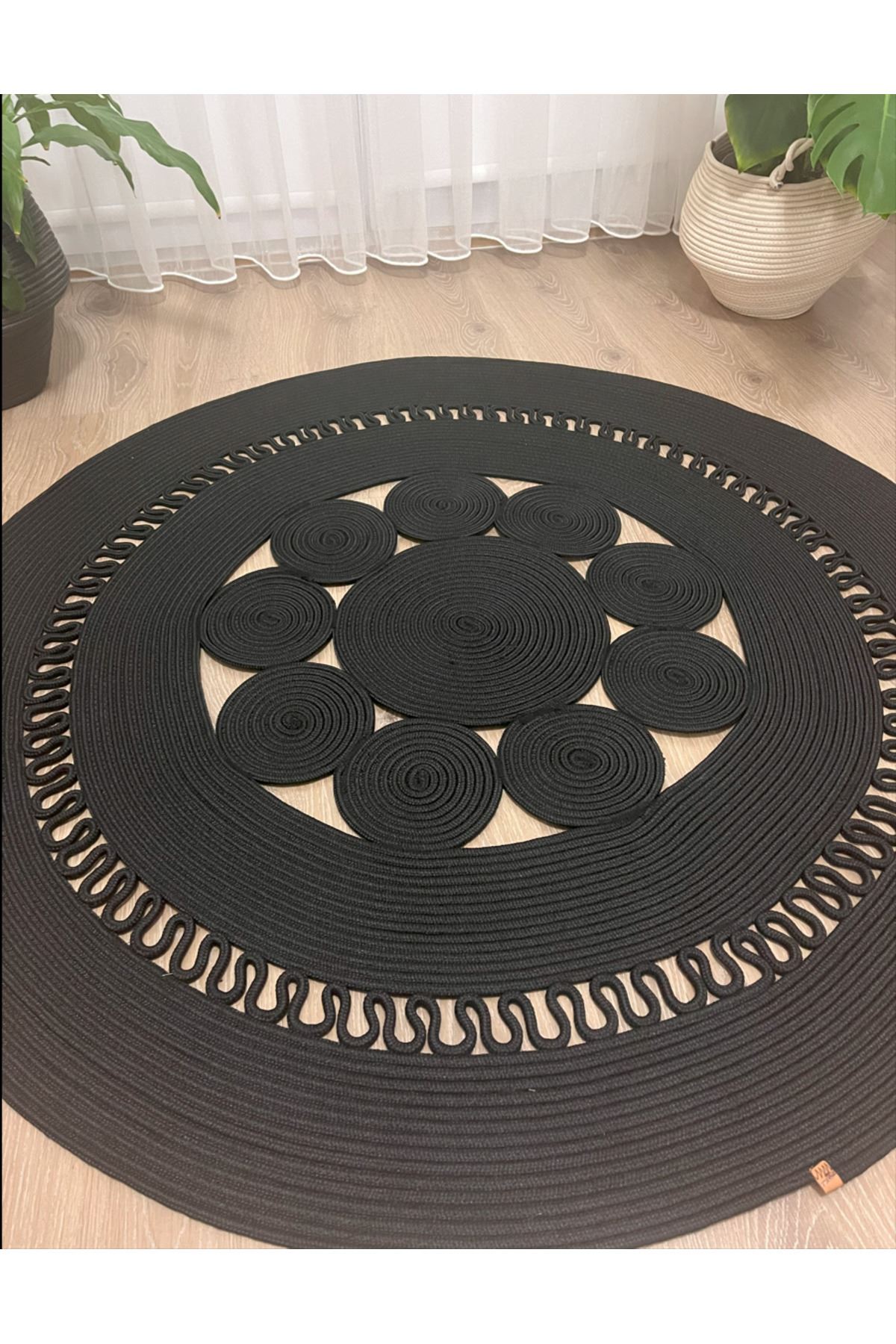 Modern, Hasır /Jüt. Desenli, Dekoratif, Kilim, Salon,mutfak Halısı. Çeyizlik, Hediyelik, siyahşerdüz