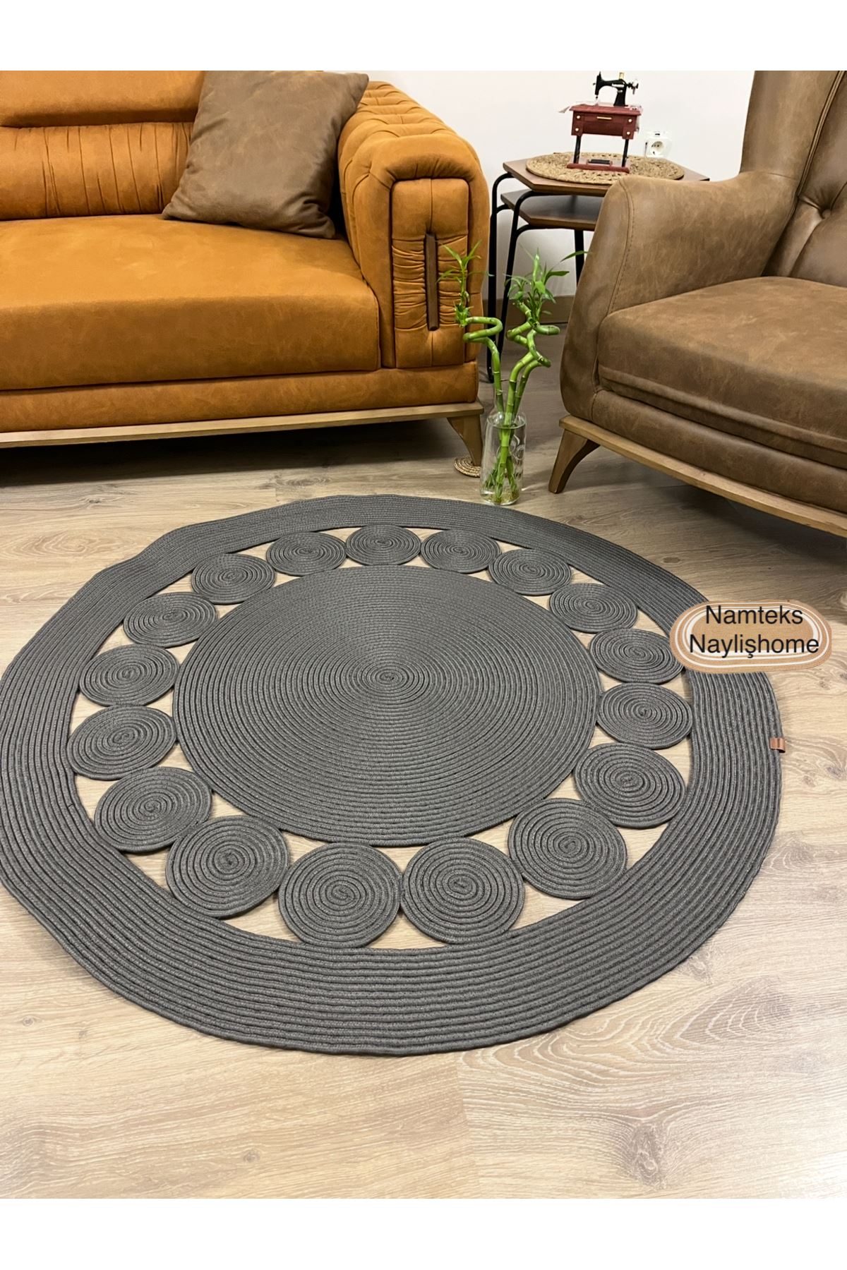 Modern, Hasır /Jüt. Desenli, Dekoratif, Kilim, Salon,mutfak Halısı. Çeyizlik, Hediyelik, siyahşerdüz