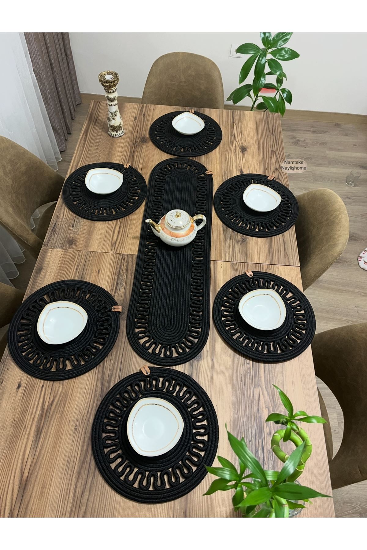 1adet25 X90runner 6adet33x33 Amerikan Servis Takımı, Yemek , Çeyizlik, Hediyelik,sunumluk