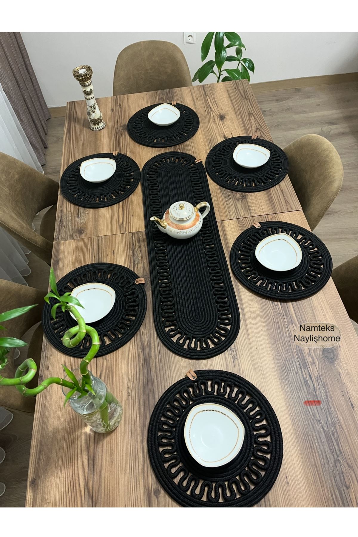 1adet25 X90runner 6adet33x33 Amerikan Servis Takımı, Yemek , Çeyizlik, Hediyelik,sunumluk