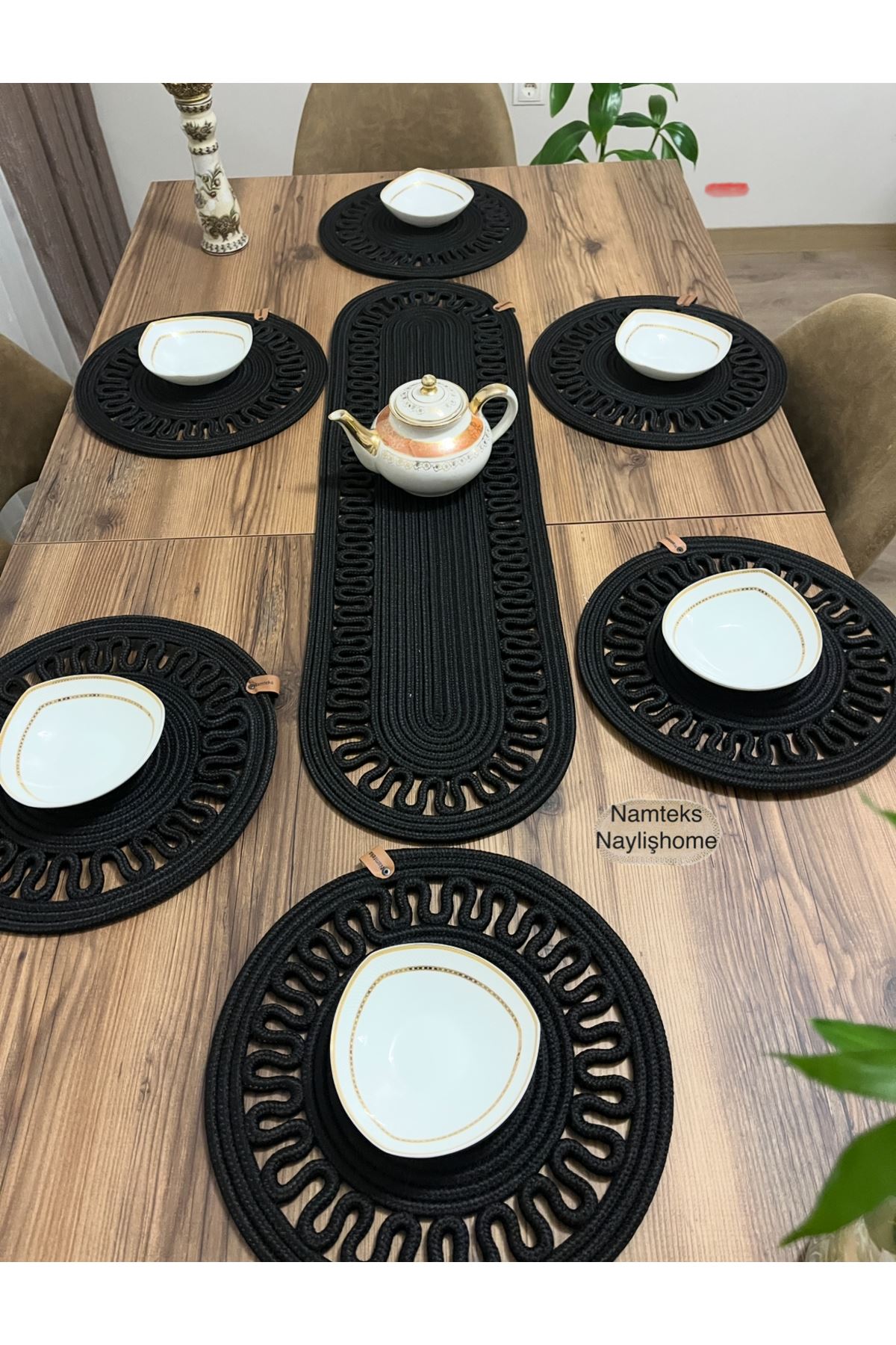 1adet25 X90runner 6adet33x33 Amerikan Servis Takımı, Yemek , Çeyizlik, Hediyelik,sunumluk