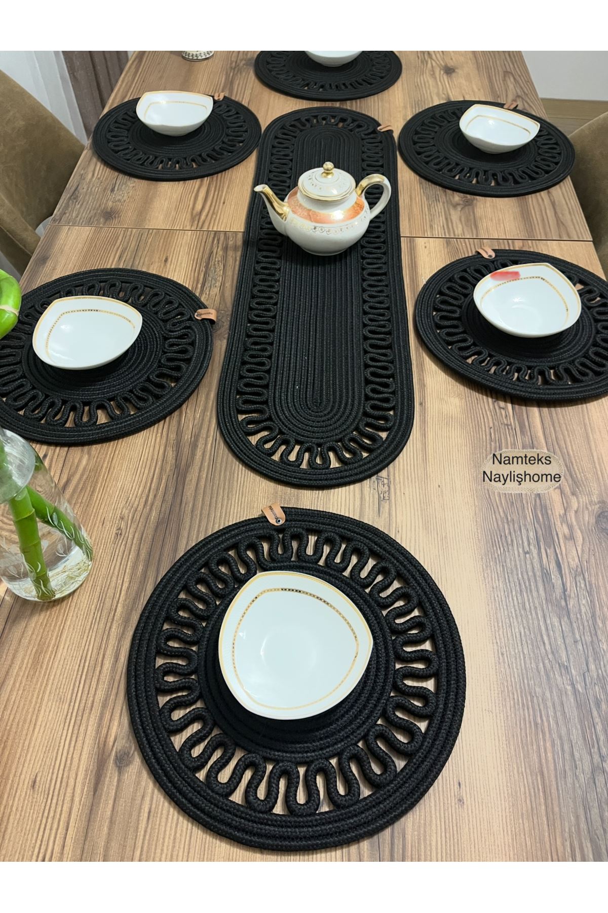 1adet25 X90runner 6adet33x33 Amerikan Servis Takımı, Yemek , Çeyizlik, Hediyelik,sunumluk