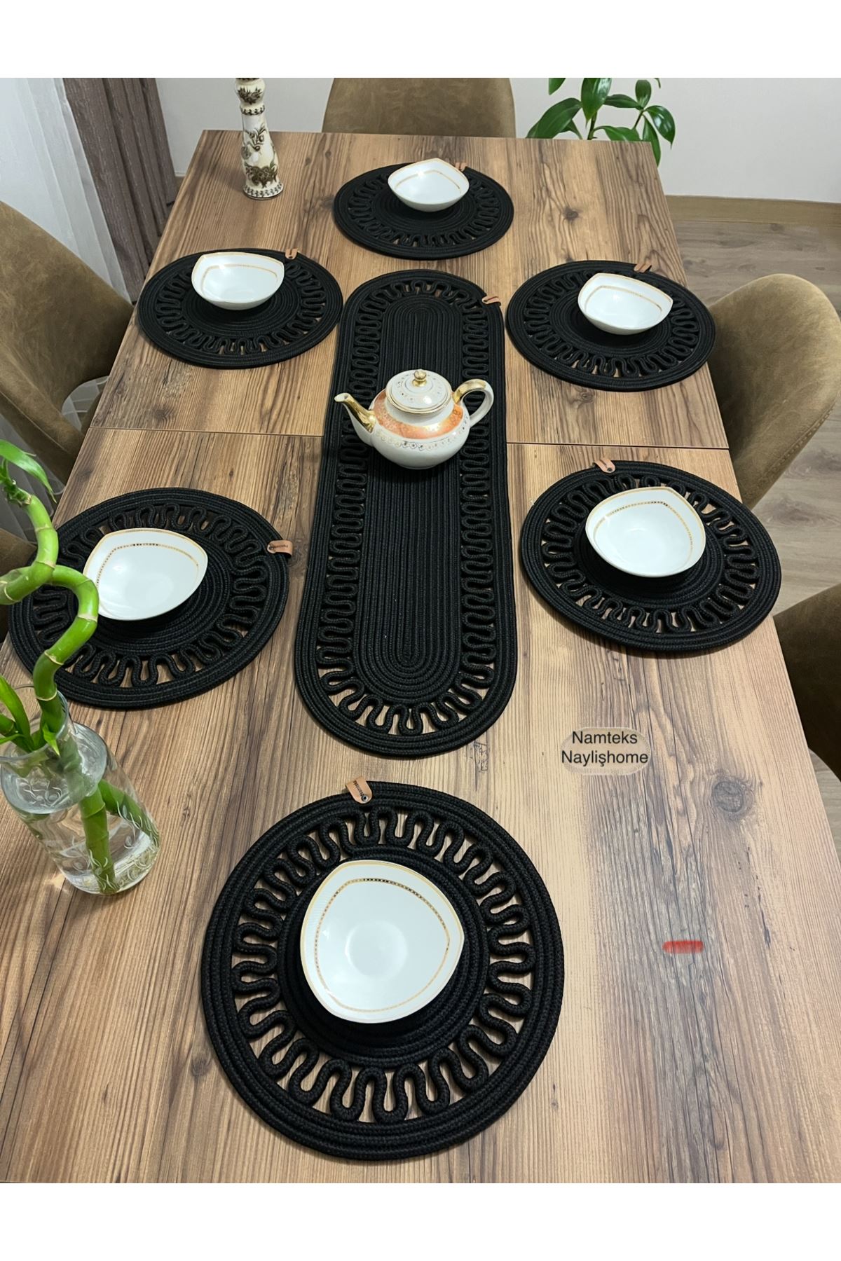 1adet25 X90runner 6adet33x33 Amerikan Servis Takımı, Yemek , Çeyizlik, Hediyelik,sunumluk