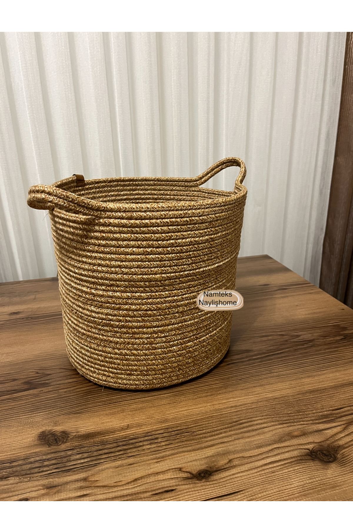30cm-30cm çok amaçlı saplı orta boy sepet hediyelik çeyizlik organize