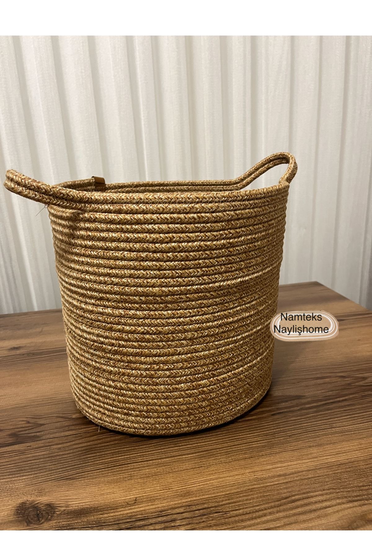 30cm-30cm çok amaçlı saplı orta boy sepet hediyelik çeyizlik organize