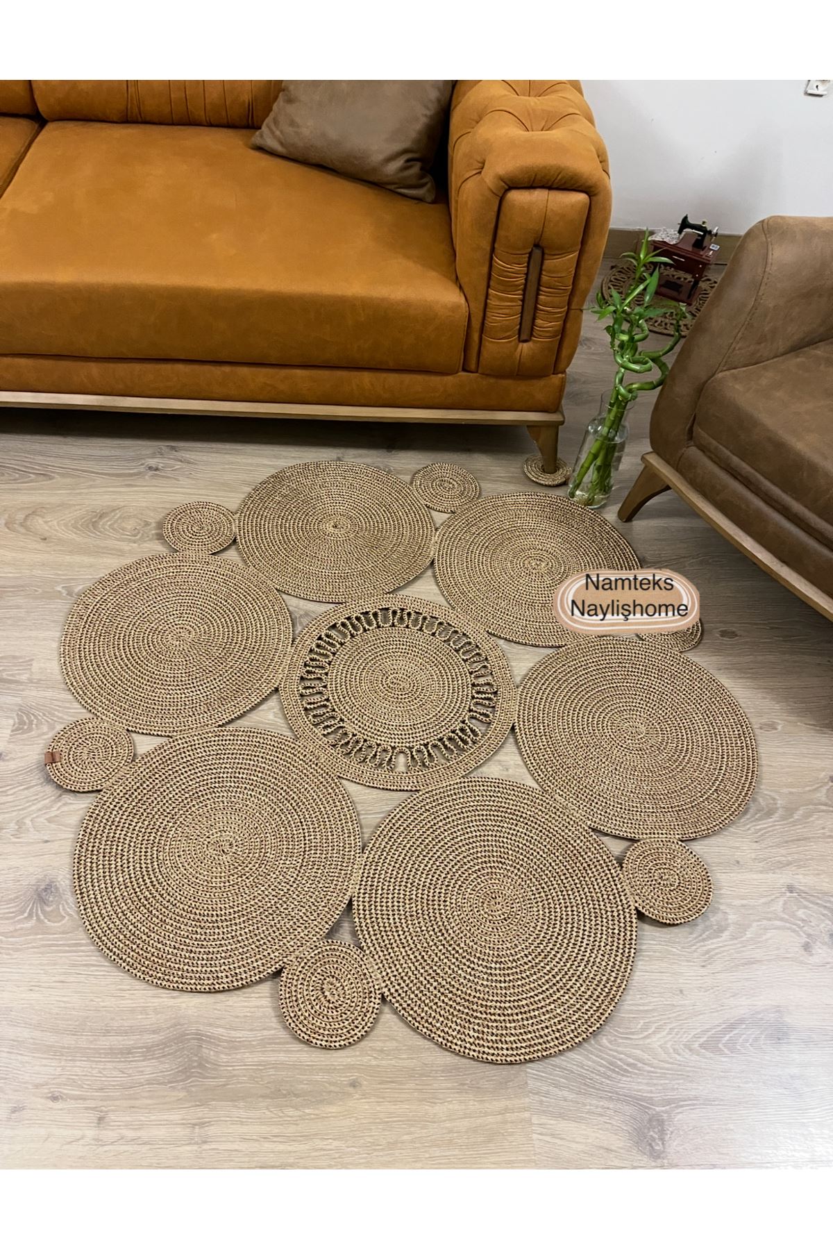 jüt hasır halı, kilim, paspas, hediyelik eşya, ev dekorasyonu, iç dekorasyon, NAYLA MODEL…