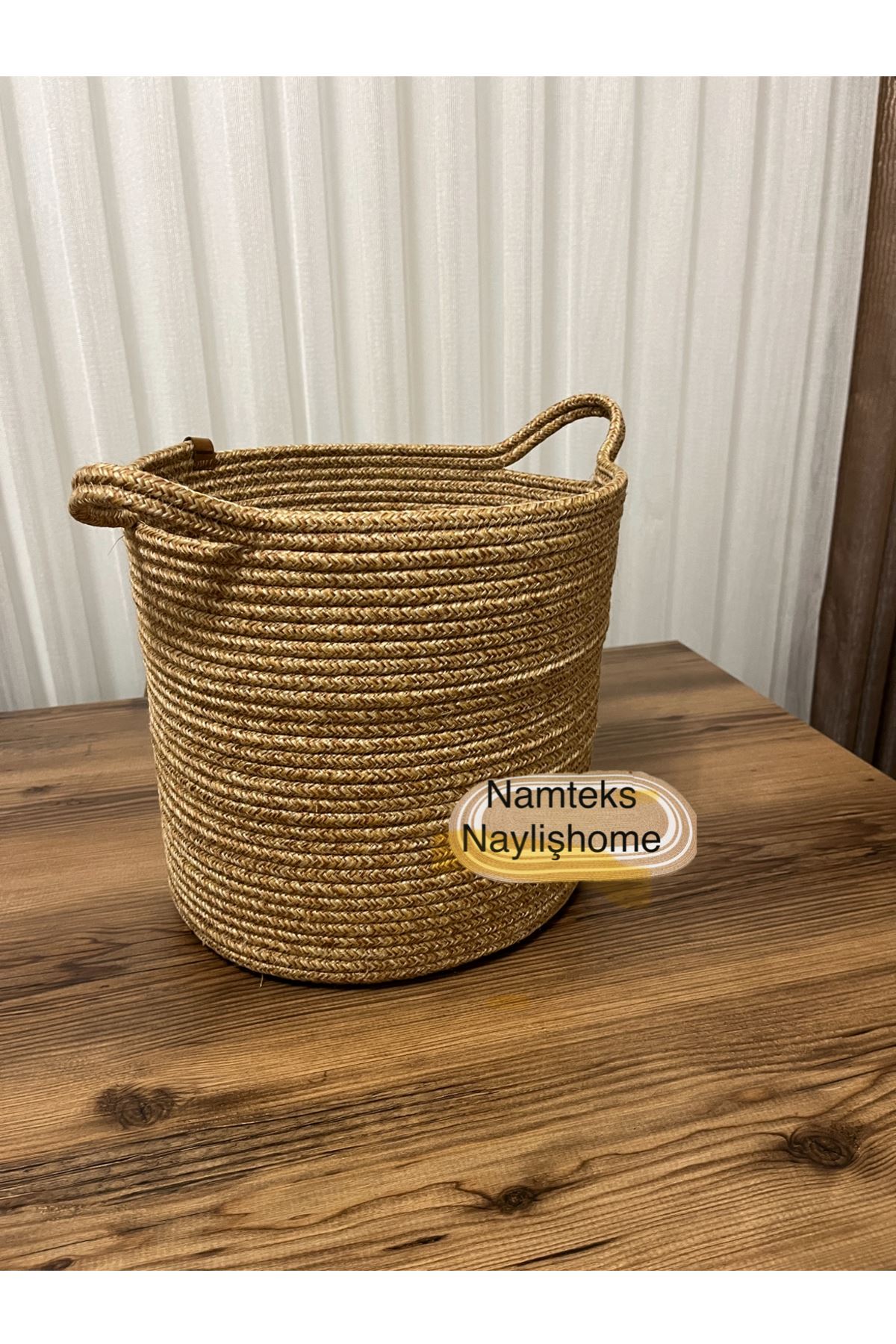 30cm-30cm çok amaçlı saplı orta boy sepet hediyelik çeyizlik organize