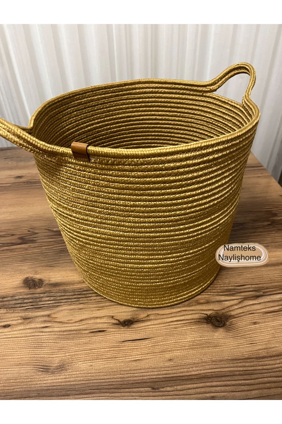 30cm-30cm çok amaçlı saplı orta boy sepet hediyelik çeyizlik organize
