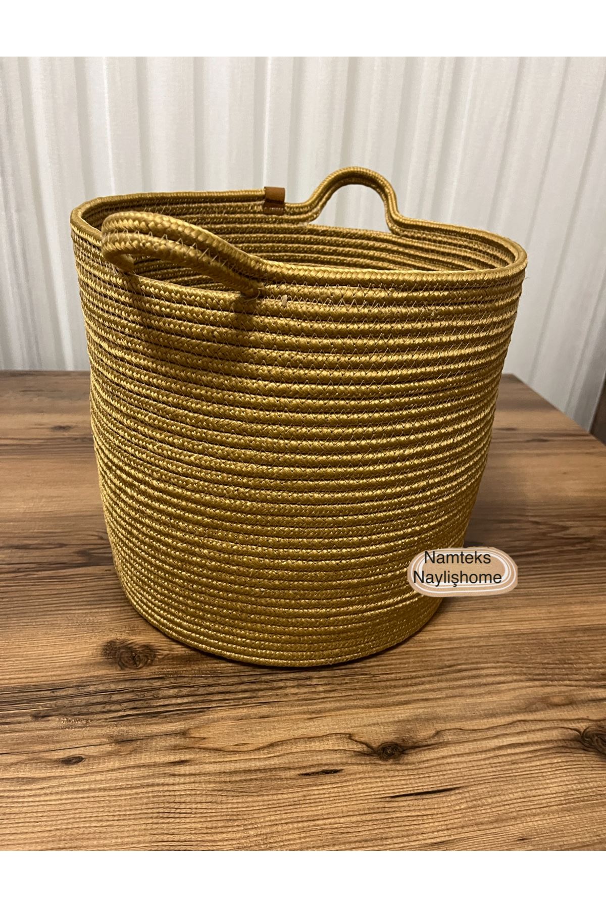 30cm-30cm çok amaçlı saplı orta boy sepet hediyelik çeyizlik organize