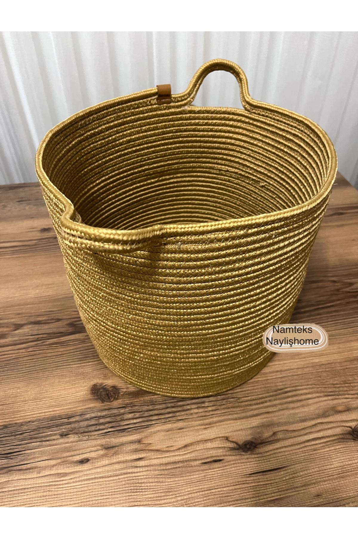 30cm-30cm çok amaçlı saplı orta boy sepet hediyelik çeyizlik organize