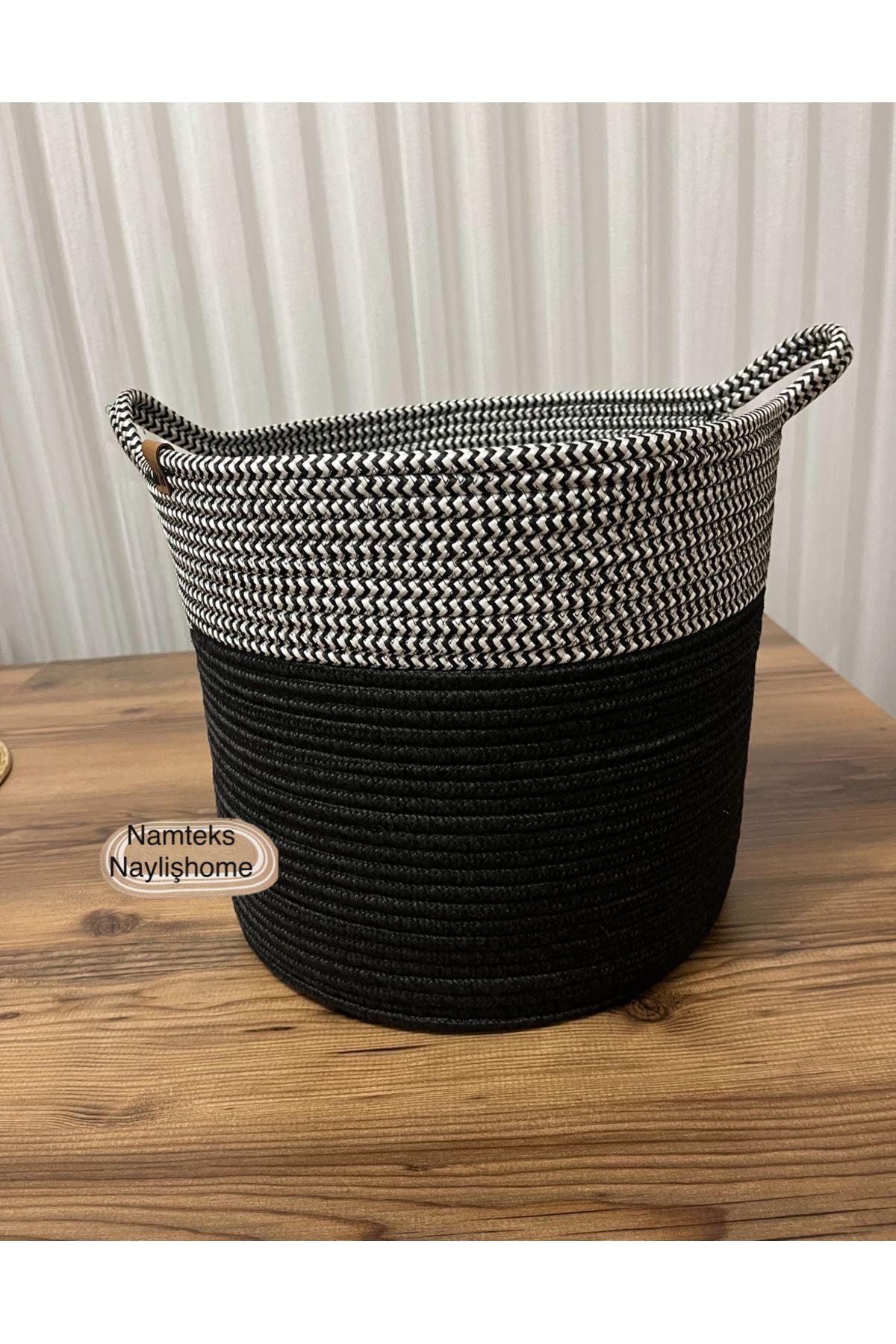 30cm-30cm çok amaçlı saplı orta boy sepet hediyelik çeyizlik organize