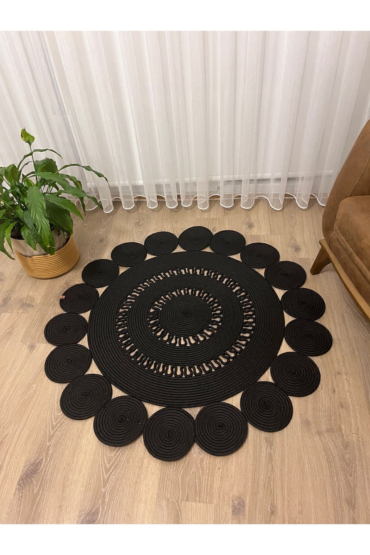jüt hasır hediyeli çeyizlik çift trikotlu papatya salon oturma odası salon mutfak banyo kilim