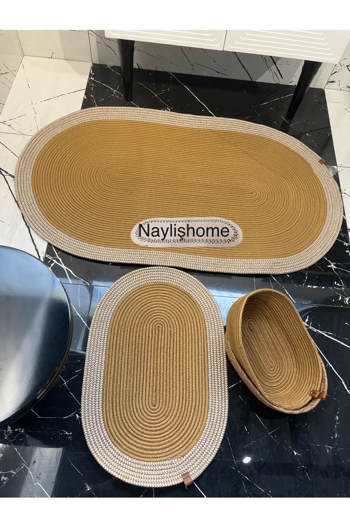 70x120cm ,40x60cm. 2 paspas,2 oval sepetli banyo takımı. hediyelik, çeyizlik ,bohem, dekoratif