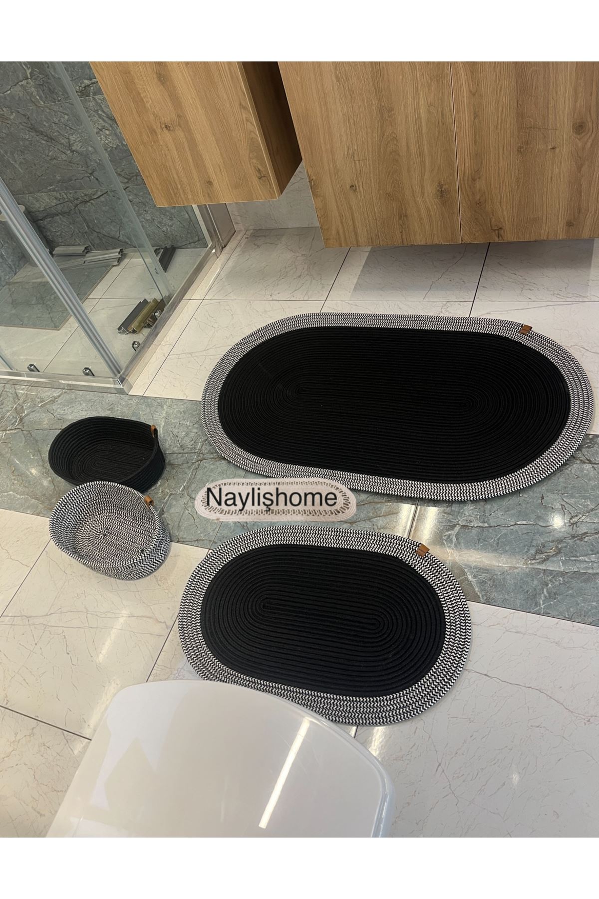 60x100 cm, 40x60 cm paspas ,4 lü banyo takımı. hediyelik, çeyizlik ,bohem, dekoratif ,organize