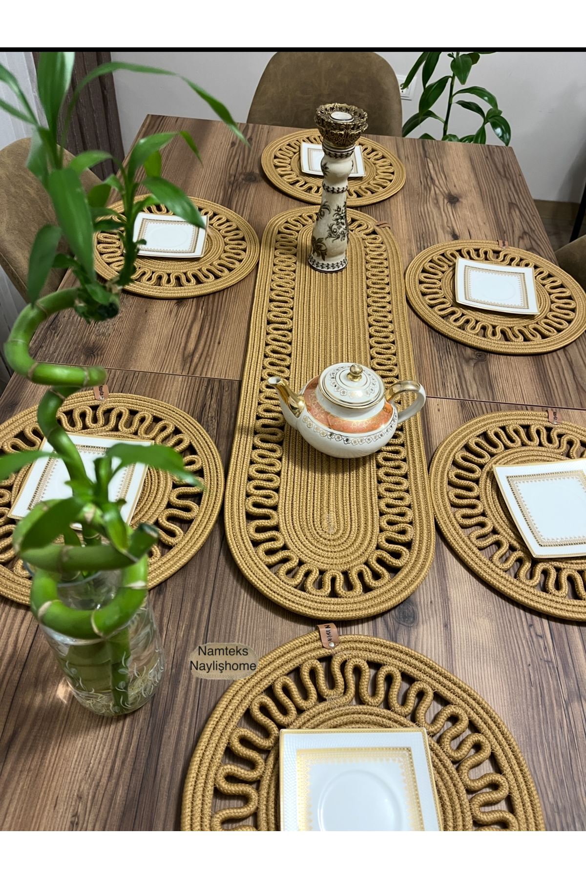 1adet25 X90runner 6adet33x33 Amerikan Servis Takımı, Yemek , Çeyizlik, Hediyelik,sunumluk