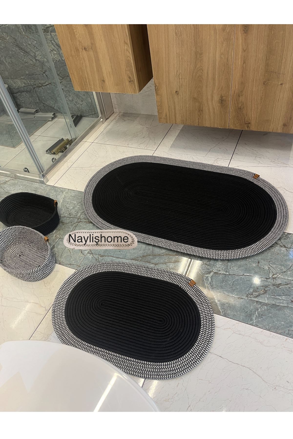 60x100 cm, 40x60 cm paspas ,4 lü banyo takımı. hediyelik, çeyizlik ,bohem, dekoratif ,organize