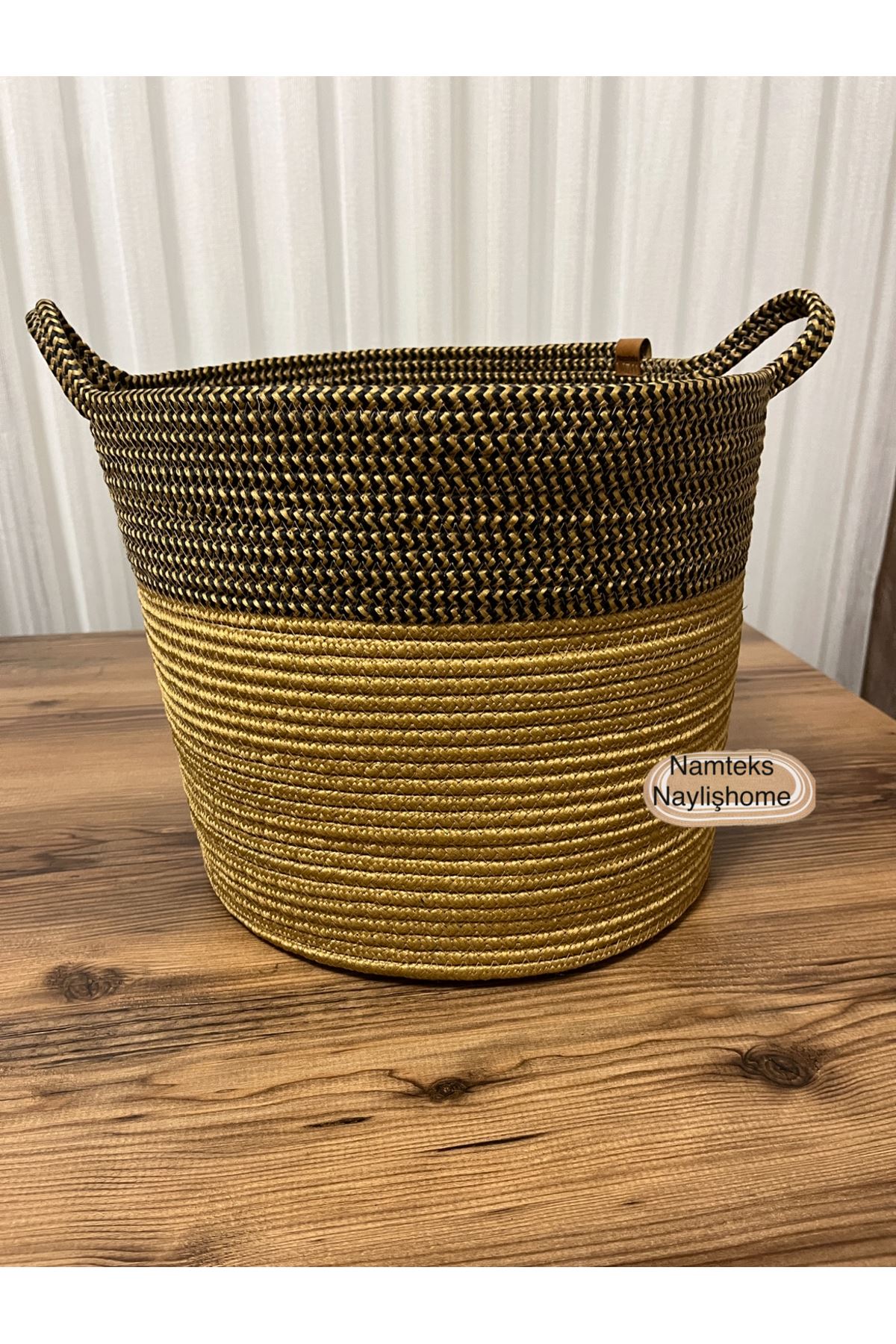 30cm-30cm çok amaçlı saplı orta boy sepet hediyelik çeyizlik organize