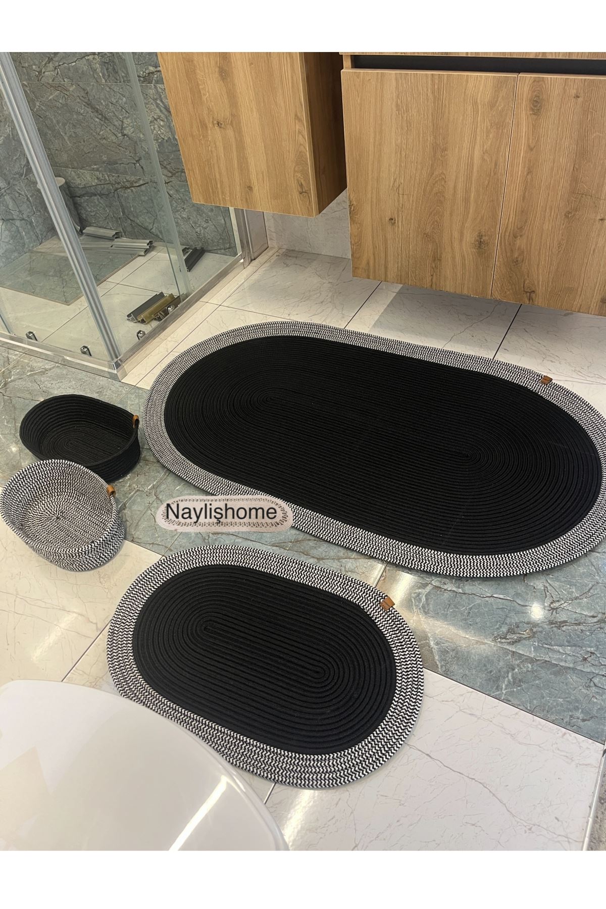70x120cm ,40x60cm. 2 paspas,2 oval sepetli banyo takımı. hediyelik, çeyizlik ,bohem, dekoratif