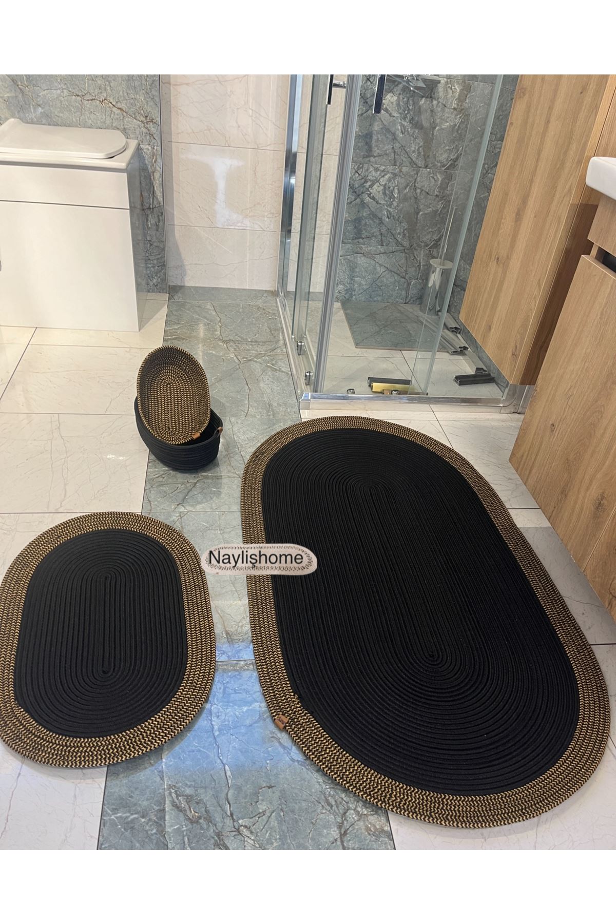 70x120cm ,40x60cm. 2 paspas,2 oval sepetli banyo takımı. hediyelik, çeyizlik ,bohem, dekoratif