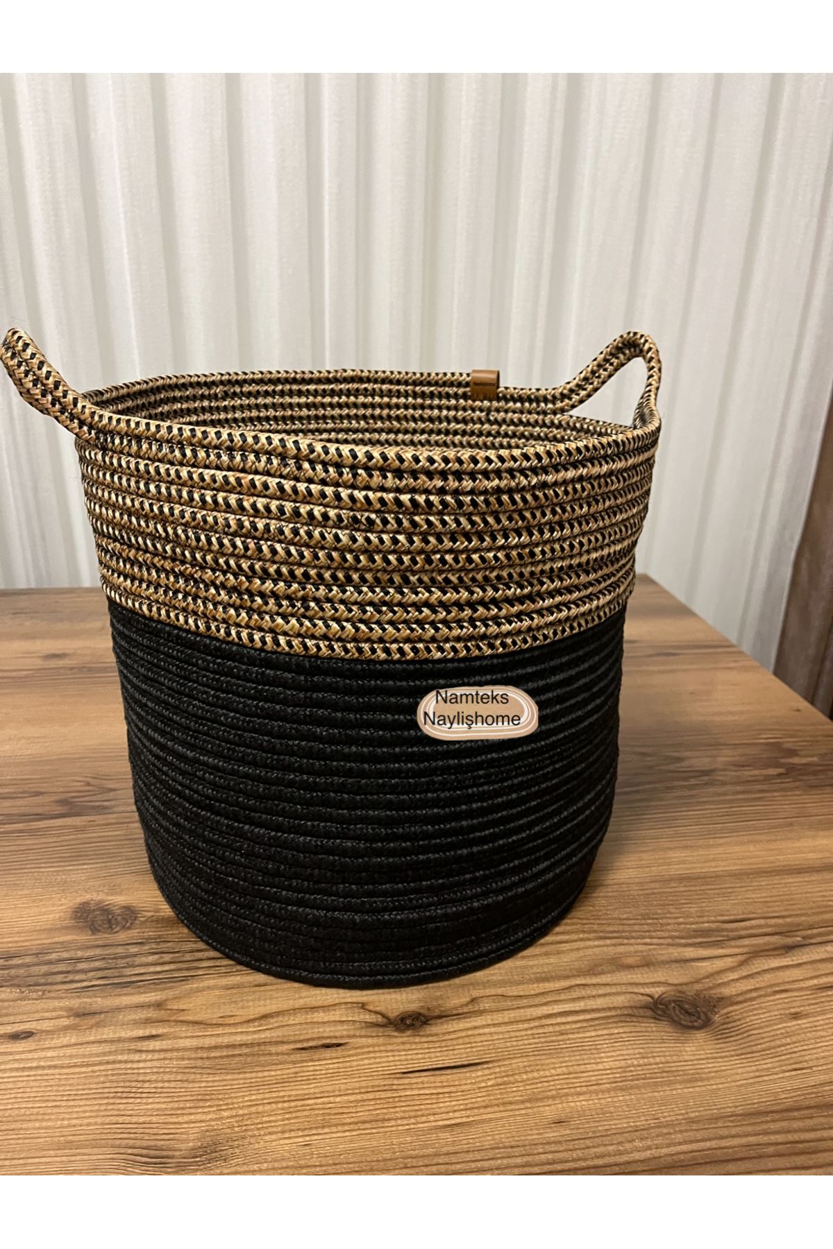 30cm-30cm çok amaçlı saplı orta boy sepet hediyelik çeyizlik organize