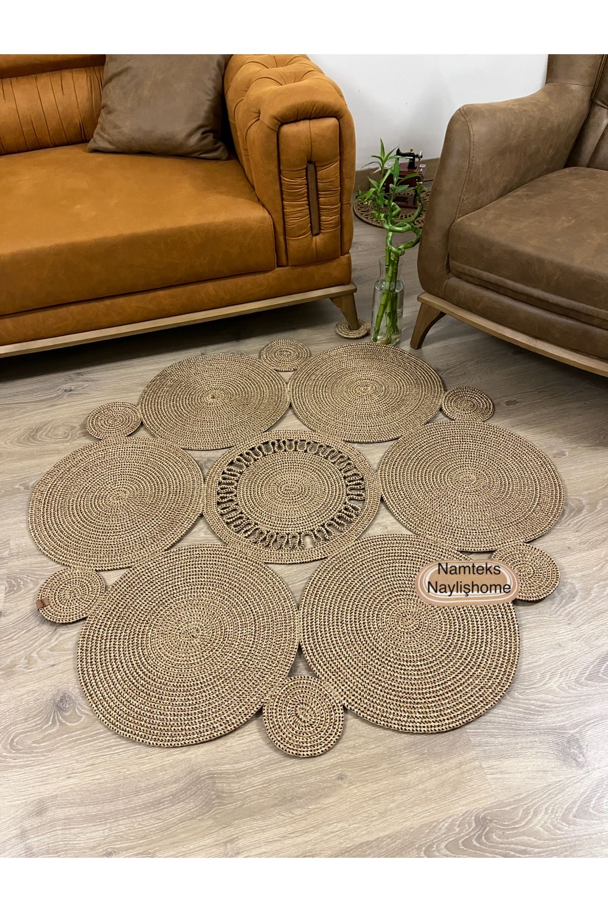jüt hasır halı, kilim, paspas, hediyelik eşya, ev dekorasyonu, iç dekorasyon, NAYLA MODEL…