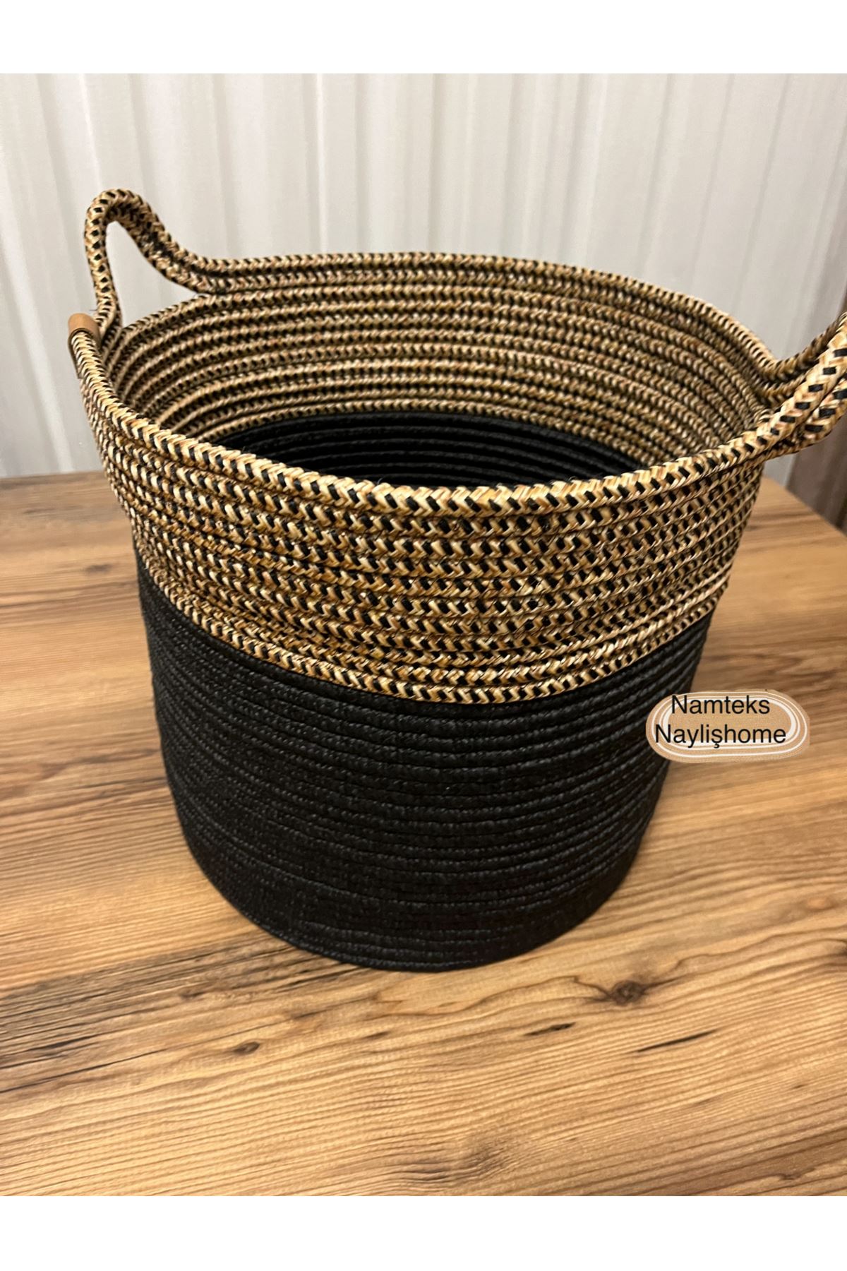 30cm-30cm çok amaçlı saplı orta boy sepet hediyelik çeyizlik organize