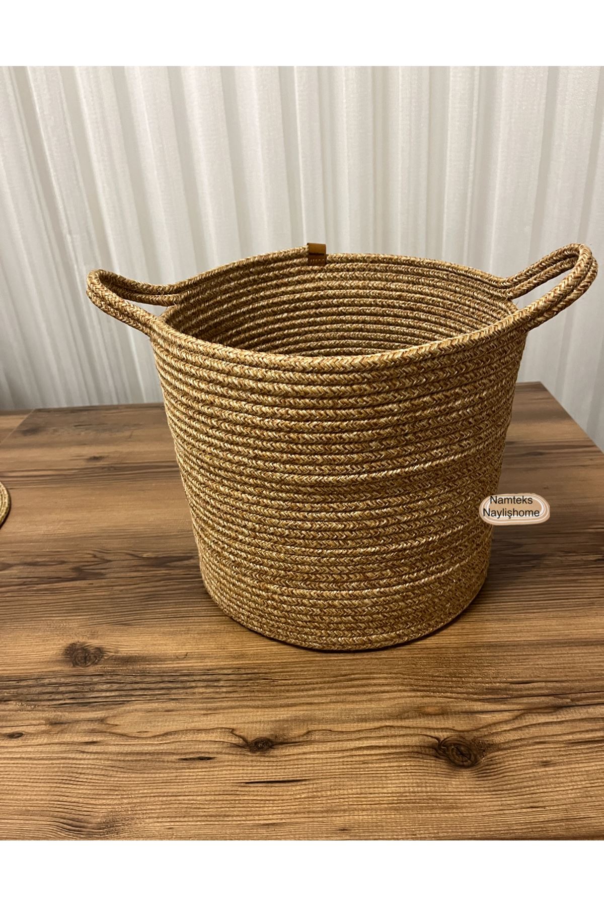 30cm-30cm çok amaçlı saplı orta boy sepet hediyelik çeyizlik organize
