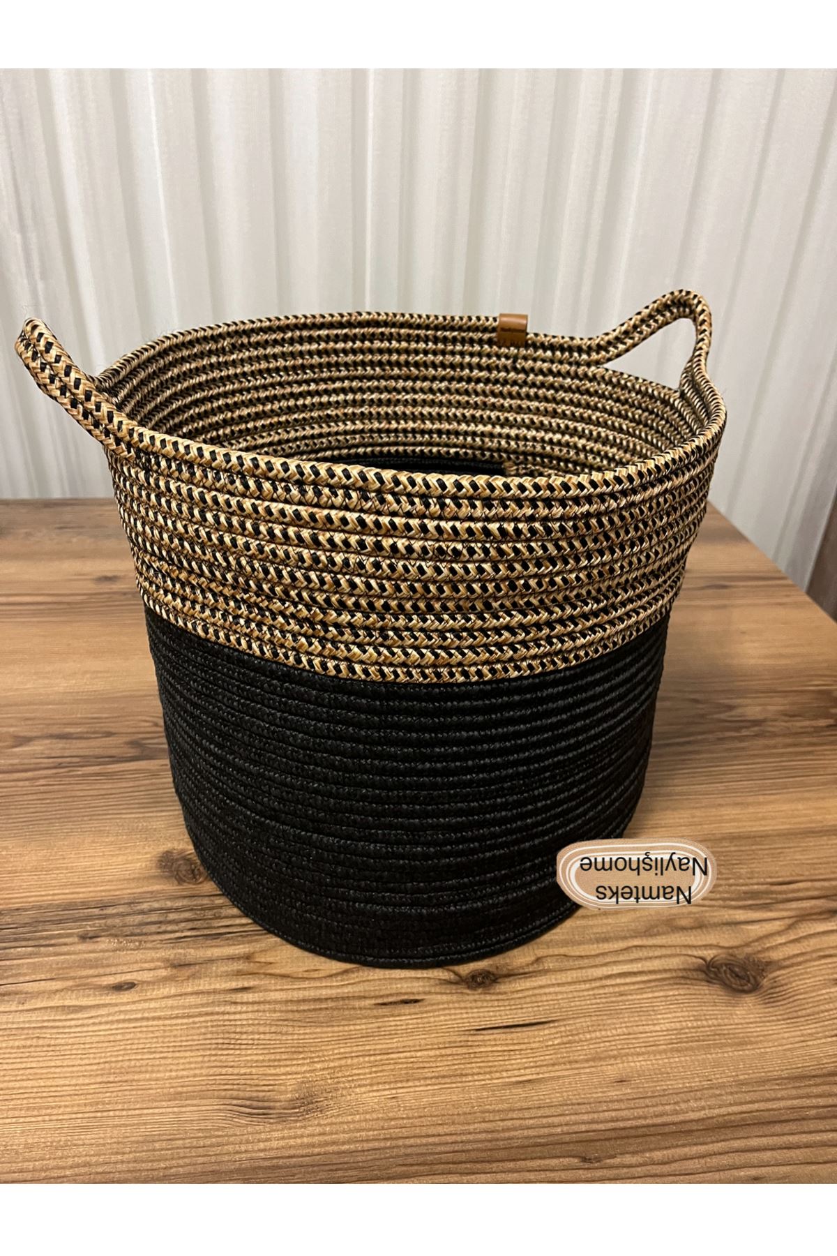 30cm-30cm çok amaçlı saplı orta boy sepet hediyelik çeyizlik organize