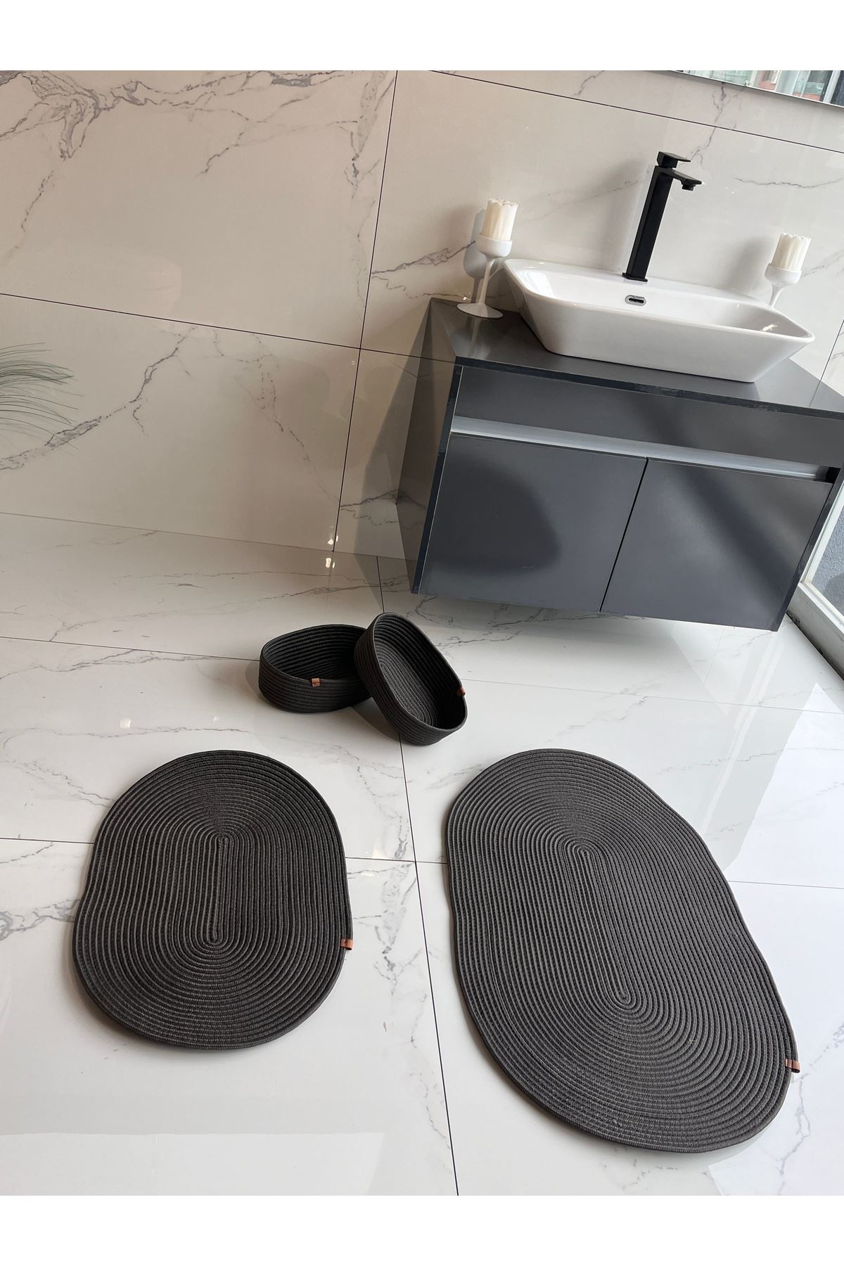 40x60-50x80 2 Paspas-2 Sepetli Banyo Takımı Hediyelik Çeyizlik