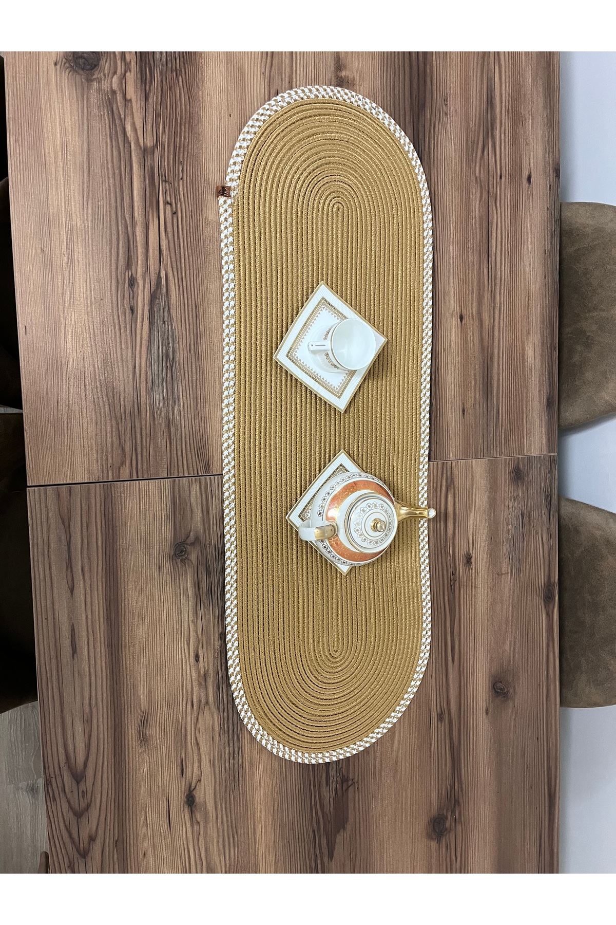 35x100 Bir Adet Jüt, Ameriken Servis, Masa Örtüsü, Supla Hediyelik,çeyizlik Sunum