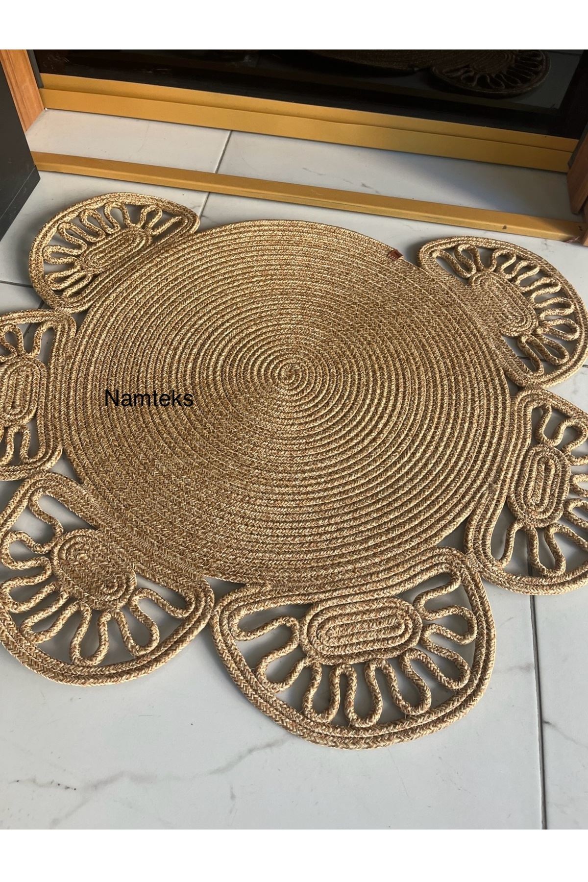 Jüt ,Hasır, Kapı Önü Paspası ,hediyelik ,çeyizlik ,modern, dekoratif