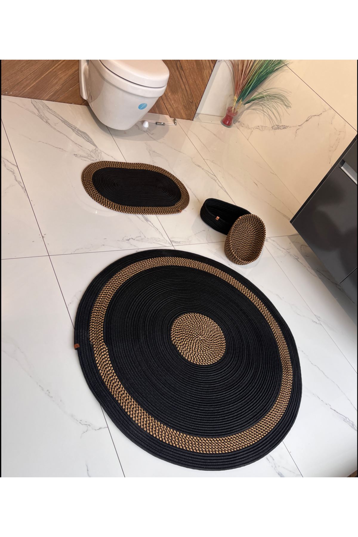 100x100-40x60 2paspas Ve 2 Sepetli Banyo Takımı Hediyelik, Çeyizlik