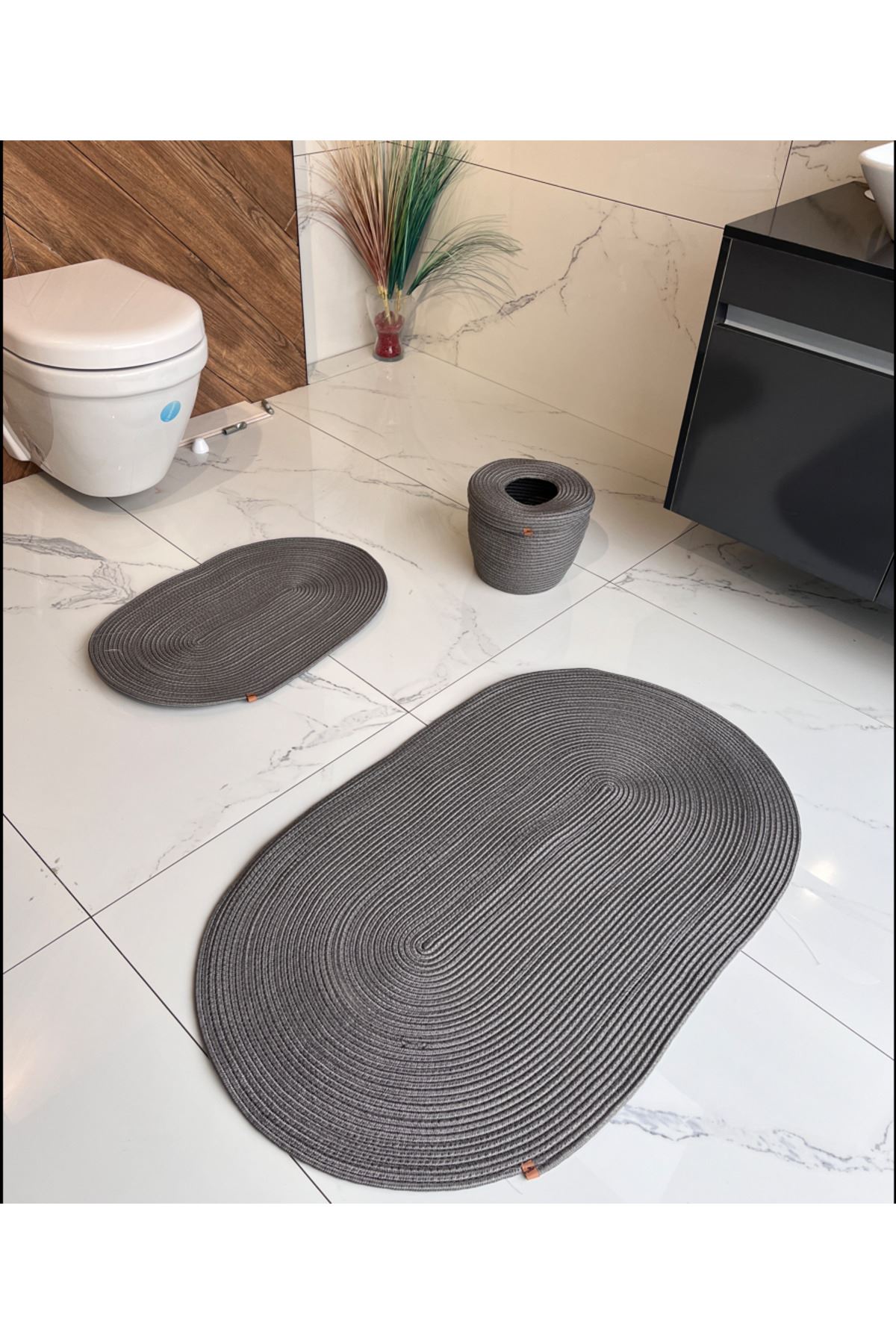 40x60-60x100 Iki Paspas ,çöp Kovalı Banyo Takımı.hediyelik Çeyizlik