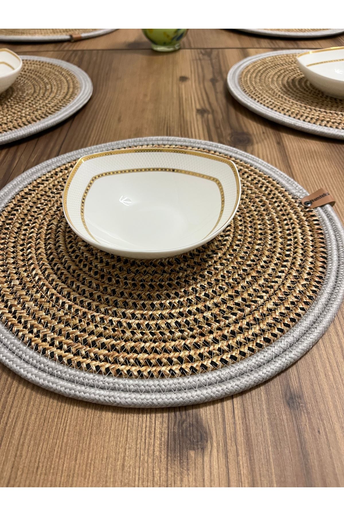 6 Adet 33x33 Supla.ameriken Servis, Masa Örtüsü, Supla Hediyelik,çeyizlik Sunum