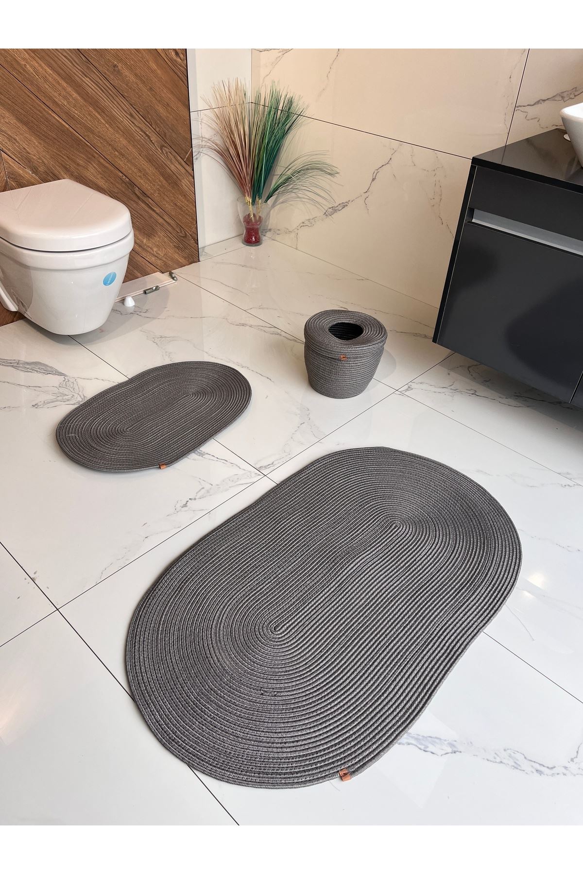 40x60-60x100 Iki Paspas ,çöp Kovalı Banyo Takımı.hediyelik Çeyizlik
