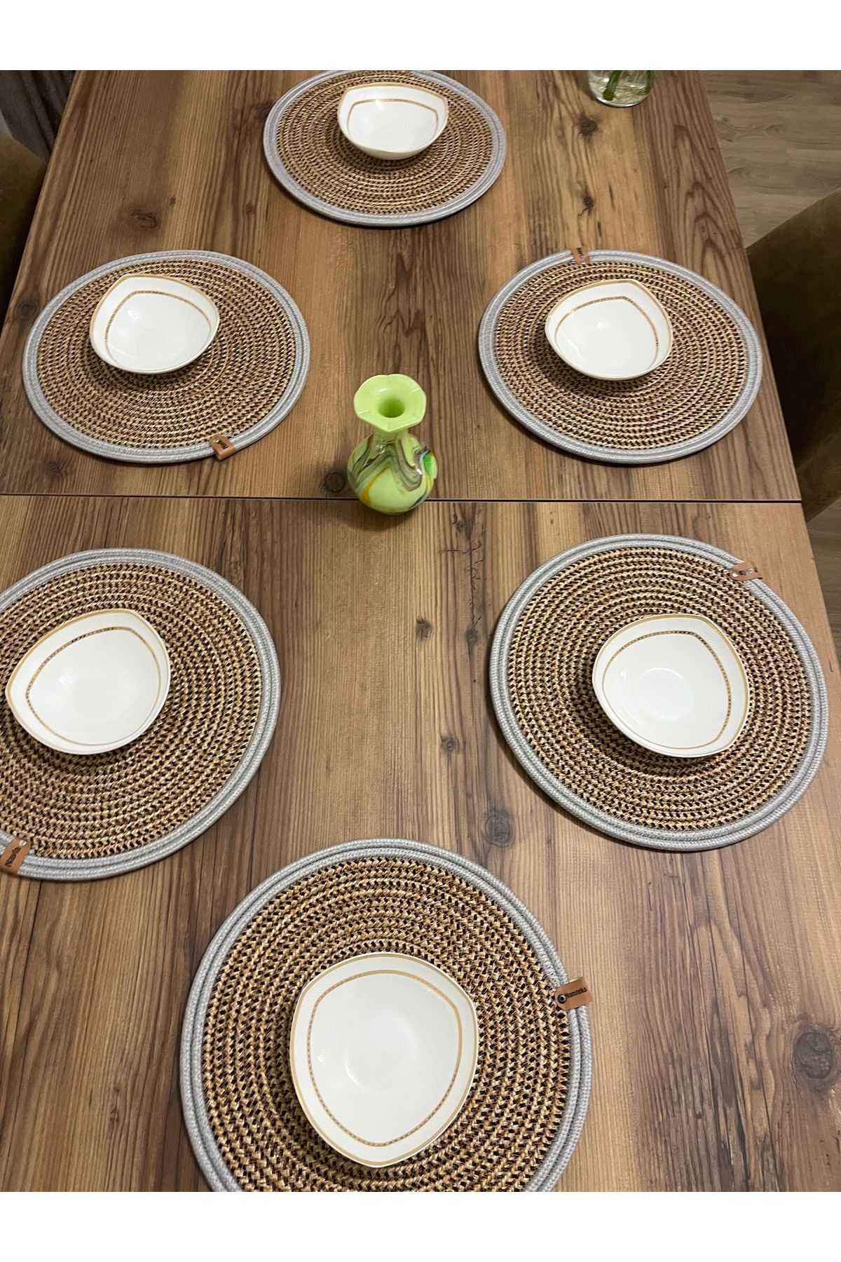 6 Adet 33x33 Supla.ameriken Servis, Masa Örtüsü, Supla Hediyelik,çeyizlik Sunum