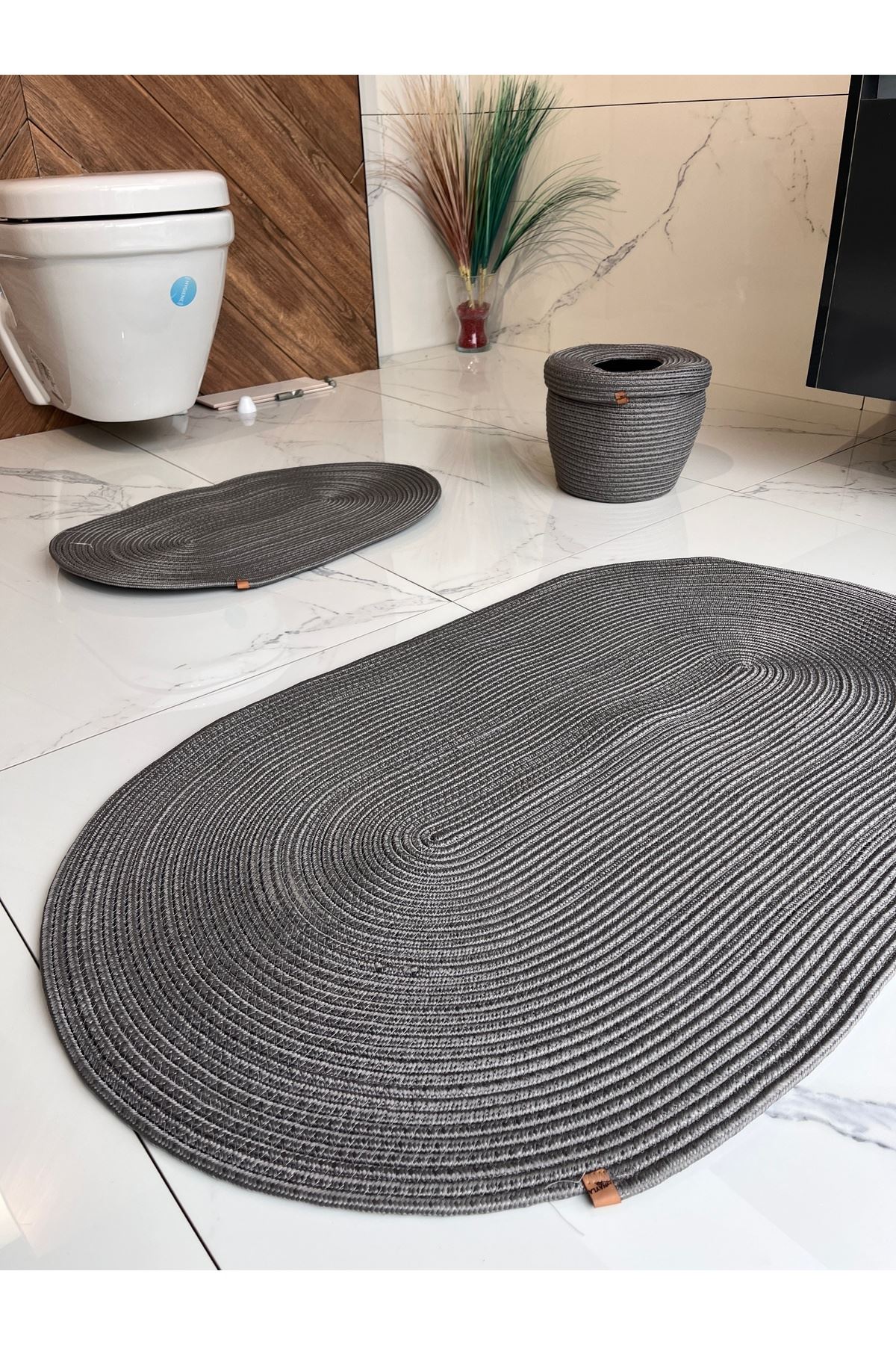 40x60-60x100 Iki Paspas ,çöp Kovalı Banyo Takımı.hediyelik Çeyizlik