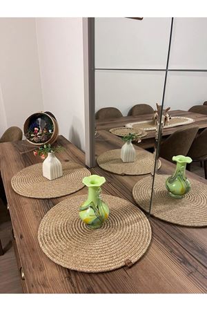 2 Adet Jüt ,hasır ,amerikan Servisi, Supla Takımı ,tabak Altlığı ,runner ,ekmek Sepeti, Trikotlu Sup