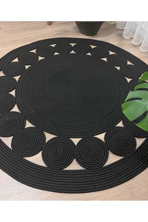 Hasır /jüt. Desenli, Dekoratif, Kilim, Salon,mutfak Halısı. Çeyizlik, Hediyelik, Siyahpapatya