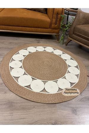 Modern, Hasır /Jüt. Desenli, Dekoratif, Kilim, Salon,mutfak Halısı. Çeyizlik, Hediyelik, siyahşerdüz