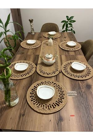 1adet25 X90runner 6adet33x33 Amerikan Servis Takımı, Yemek , Çeyizlik, Hediyelik,sunumluk
