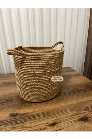 30cm-30cm çok amaçlı saplı orta boy sepet hediyelik çeyizlik organize