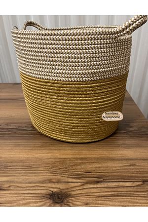 30cm-30cm çok amaçlı saplı orta boy sepet hediyelik çeyizlik organize