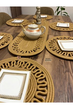 1adet25 X90runner 6adet33x33 Amerikan Servis Takımı, Yemek , Çeyizlik, Hediyelik,sunumluk