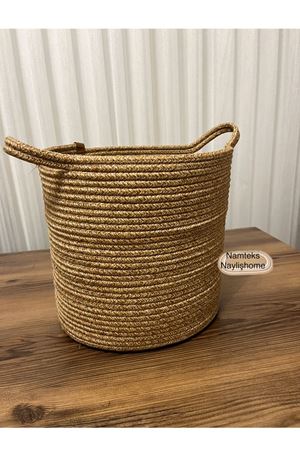 30cm-30cm çok amaçlı saplı orta boy sepet hediyelik çeyizlik organize