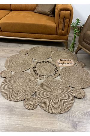 jüt hasır halı, kilim, paspas, hediyelik eşya, ev dekorasyonu, iç dekorasyon, NAYLA MODEL…