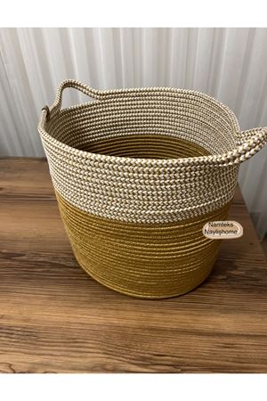 30cm-30cm çok amaçlı saplı orta boy sepet hediyelik çeyizlik organize